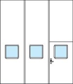 square glazing and 2 part traffic leaf